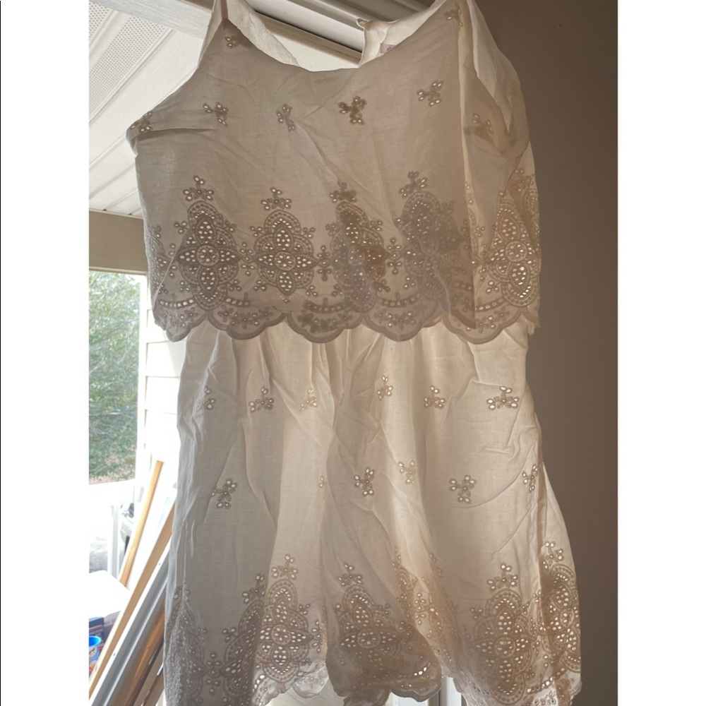 White strappy Romper